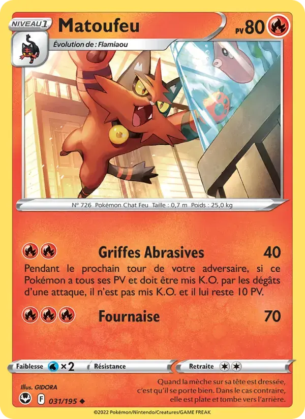Carte Pokémon Matoufeu #031 — Tempête Argentée