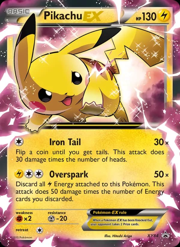 Carte Pokémon Pikachu EX #XY84 — Promos X&Y