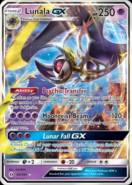 Carte Pokémon Lunala-GX #66/149 — Jumbo