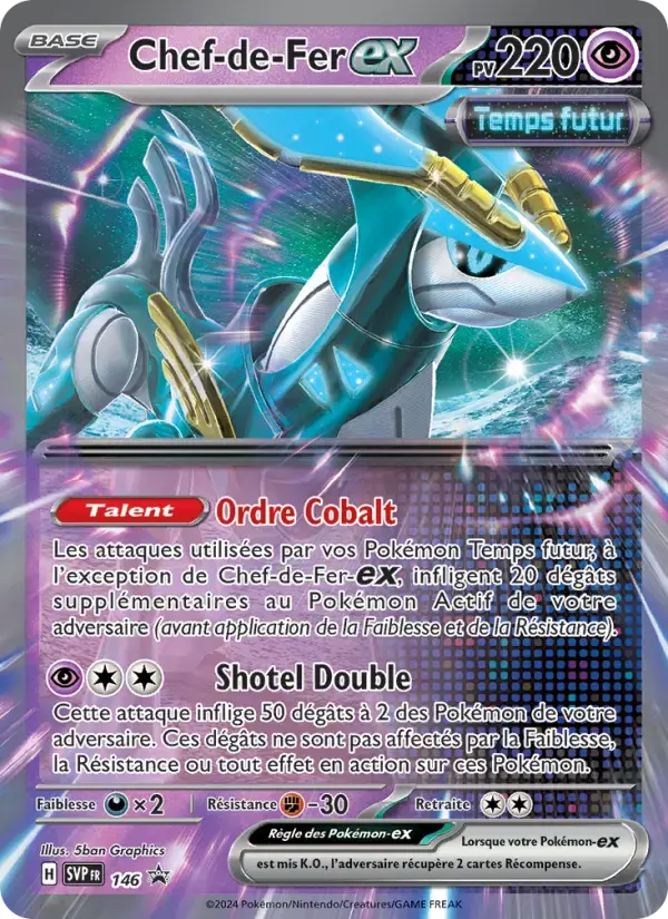 Carte Pokémon Chef-de-Fer-ex #146 — Promos Écarlate et Violet