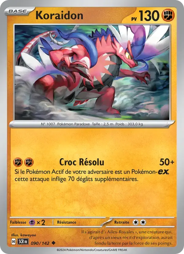Carte Pokémon Koraidon #090 — Couronne Stellaire