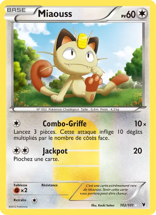 Carte Pokémon Miaouss #102 — Nobles Victoires