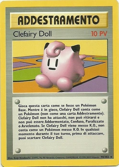 Carte Pokémon Peluche Mélofée #70 — Set de Base