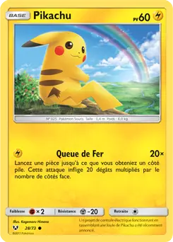 Carte Pokémon Pikachu #28 — Légendes Brillantes
