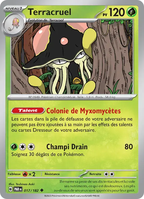Carte Pokémon Terracruel #017 — Faille Paradoxe