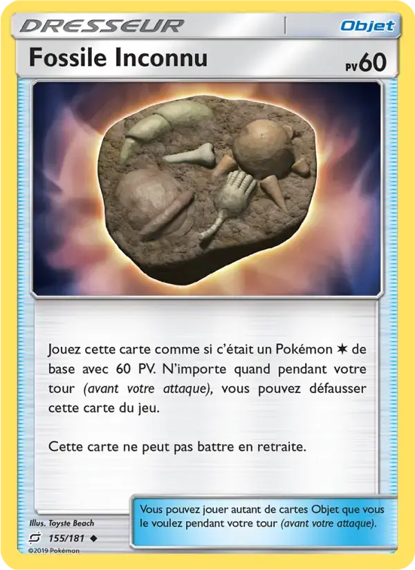 Carte Pokémon Fossile Inconnu #155 — Duo de Choc