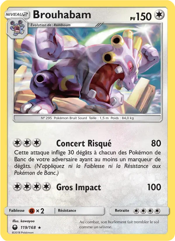 Carte Pokémon Brouhabam #119 — Tempête Céleste