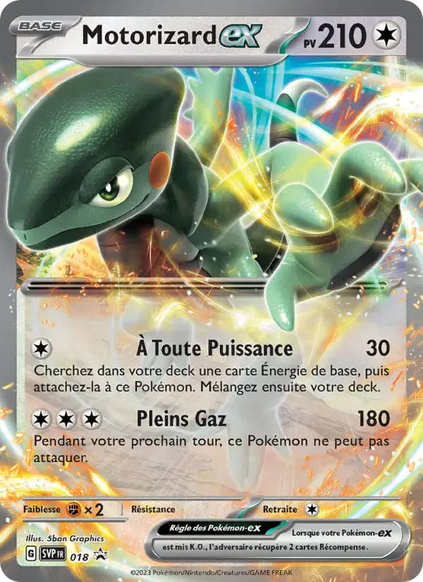 Carte Pokémon Motorizard-ex #018 — Promos Écarlate et Violet