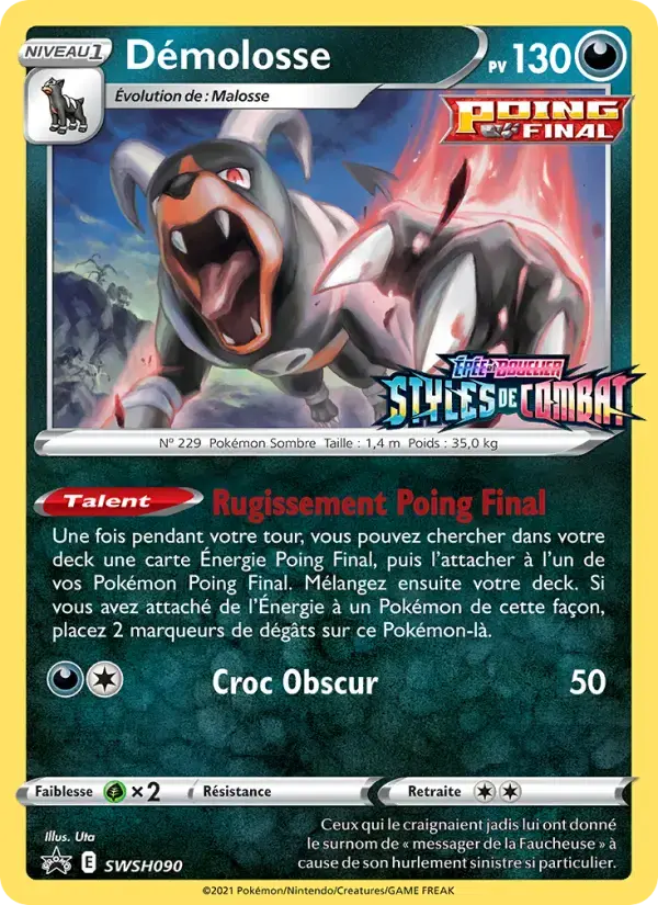 Carte Pokémon Démolosse #SWSH090 — Promos Épée et Bouclier
