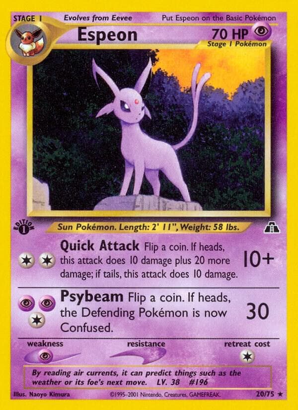 Espeon #20 — Neo Discovery