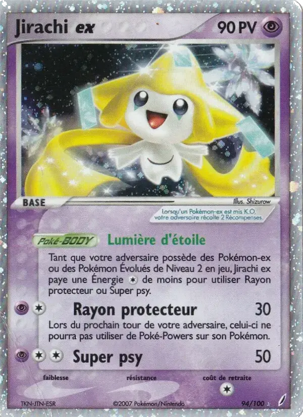 Carte Pokémon Jirachi ex #94 — Gardiens de Cristal