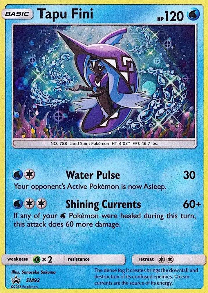 Carte Pokémon Tapu Fini #SM92 — Promos Soleil et Lune