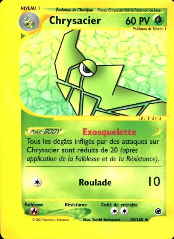 Carte Pokémon Chrysacier #87 — Expédition