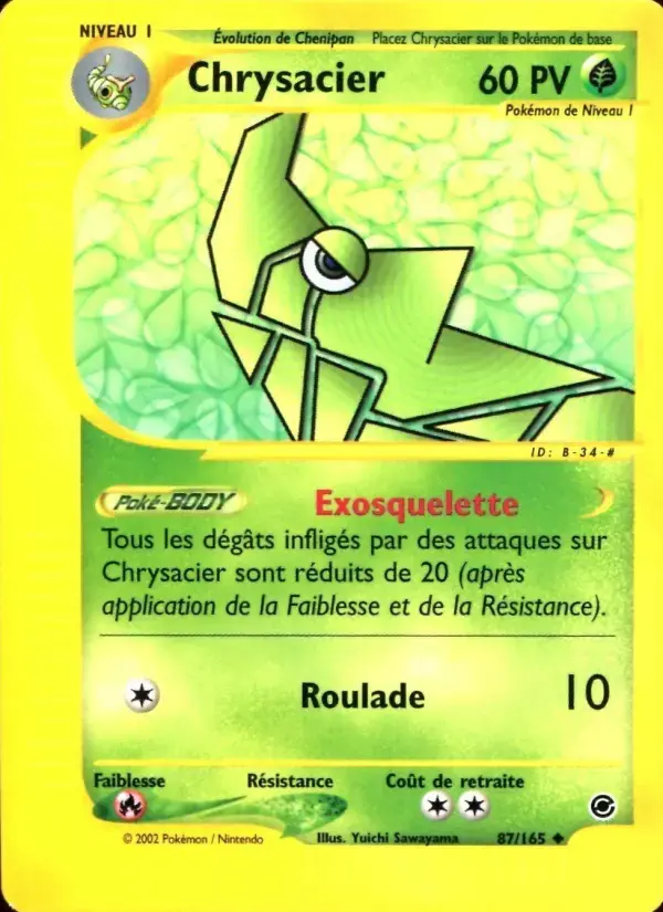 Carte Pokémon Chrysacier #87 — Expédition