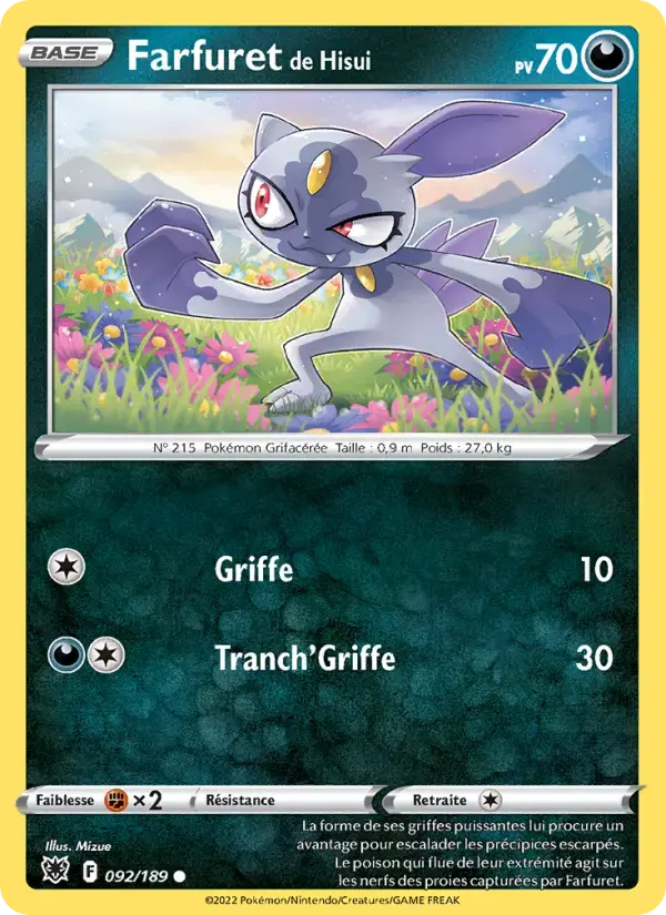 Carte Pokémon Farfuret de Hisui #092 — Astres Radieux