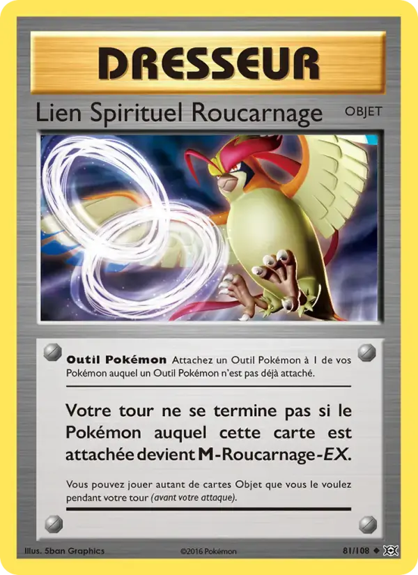 Carte Pokémon Lien Spirituel Roucarnage #81 — Évolutions XY