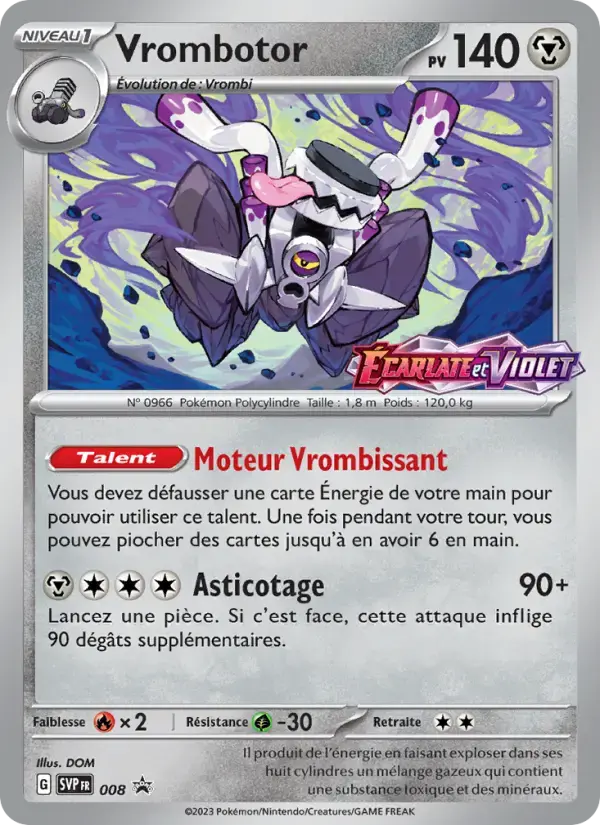 Carte Pokémon Vrombotor #8 — Promos Écarlate et Violet