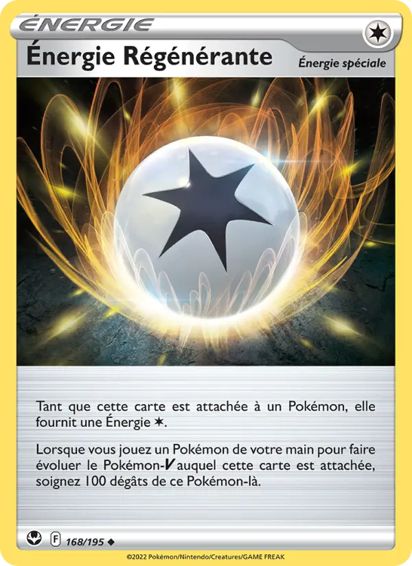 Carte Pokémon Énergie Régénérante #168 — Tempête Argentée