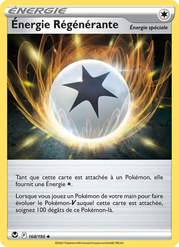 Carte Pokémon Énergie Régénérante #168 — Tempête Argentée
