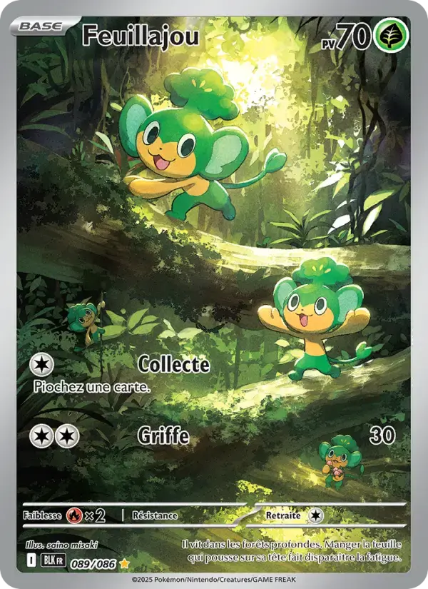 Carte Pokémon Feuillajou #089 — Foudre Noire