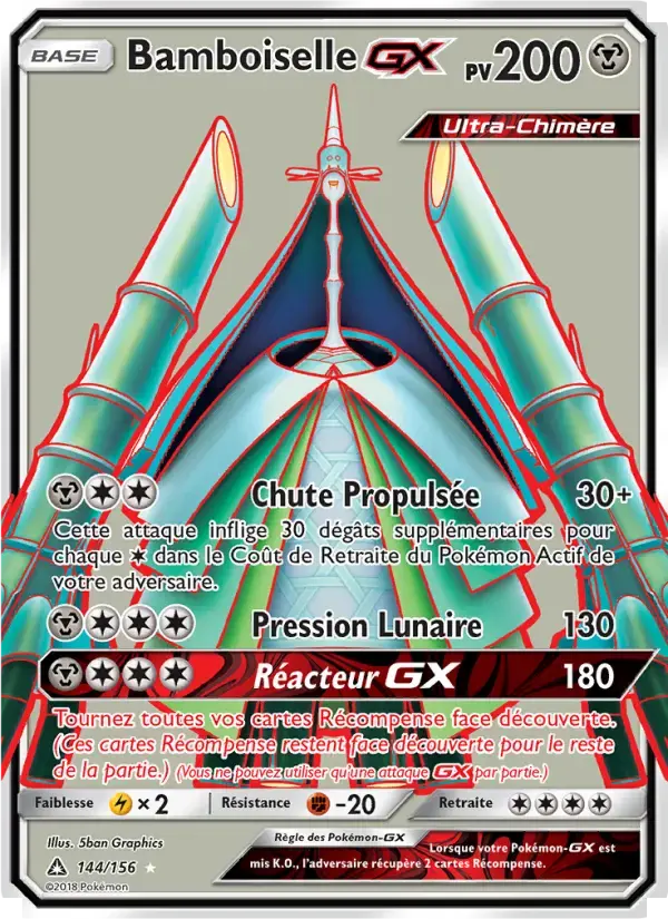 Carte Pokémon Bamboiselle GX #144 — Ultra-Prisme