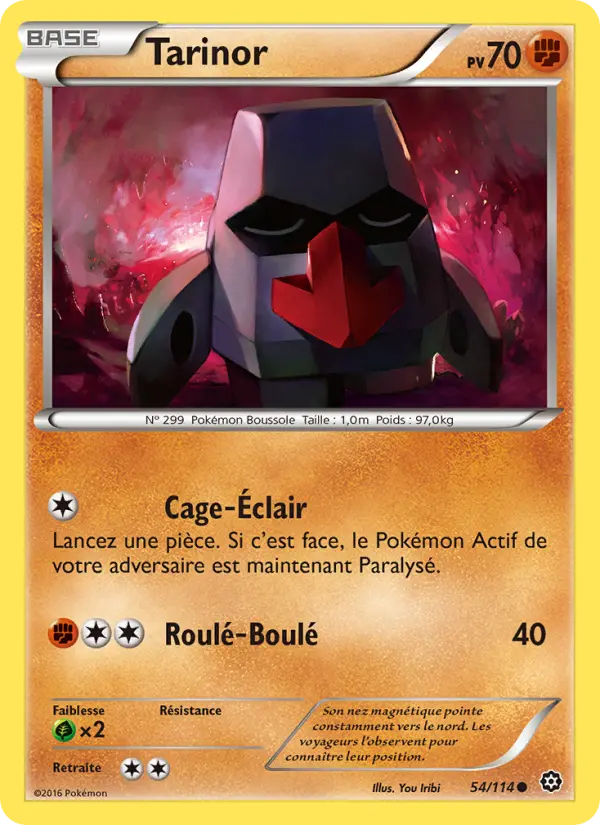 Carte Pokémon Tarinor #54 — Offensive Vapeur