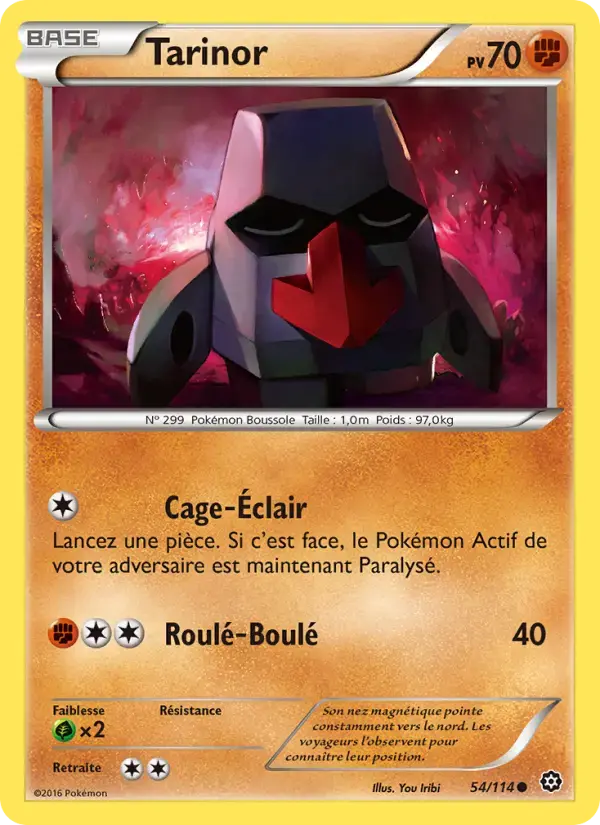 Carte Pokémon Tarinor #54 — Offensive Vapeur
