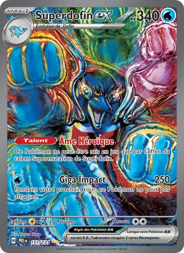 Carte Pokémon Superdofin-ex #151 — Évolutions Prismatiques