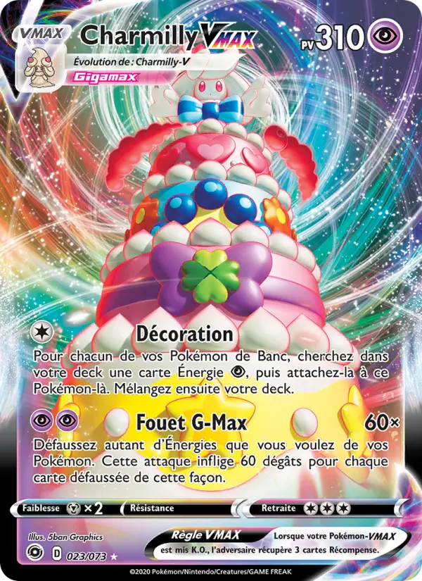 Carte Pokémon Charmilly VMAX #23 — La Voie du Maître