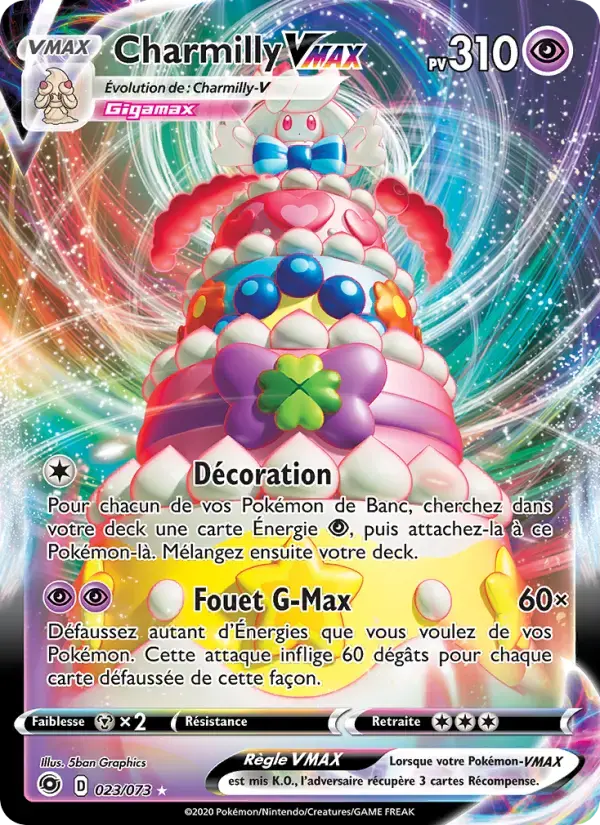 Carte Pokémon Charmilly VMAX #23 — La Voie du Maître