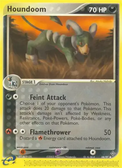 Houndoom #34 — Dragon