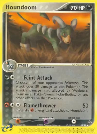Houndoom #34 — Dragon