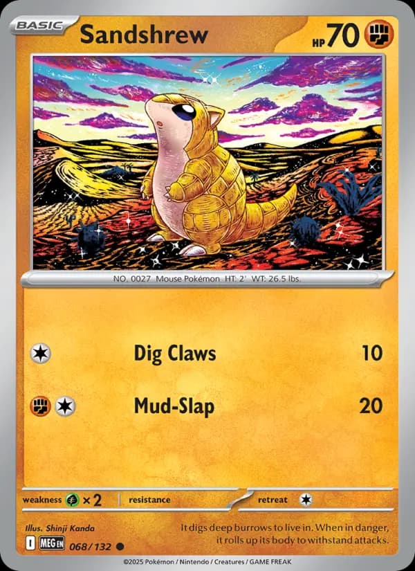 Carte Pokémon Sabelette #068 — Méga-Évolution
