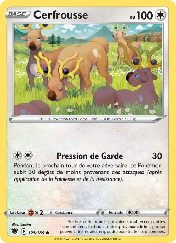 Carte Pokémon Cerfrousse #125 — Astres Radieux