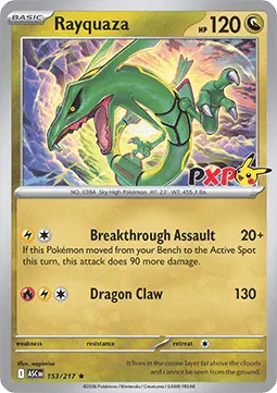 Rayquaza #153 PXP — Ascended Heroes