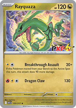 Rayquaza #153 PXP — Ascended Heroes