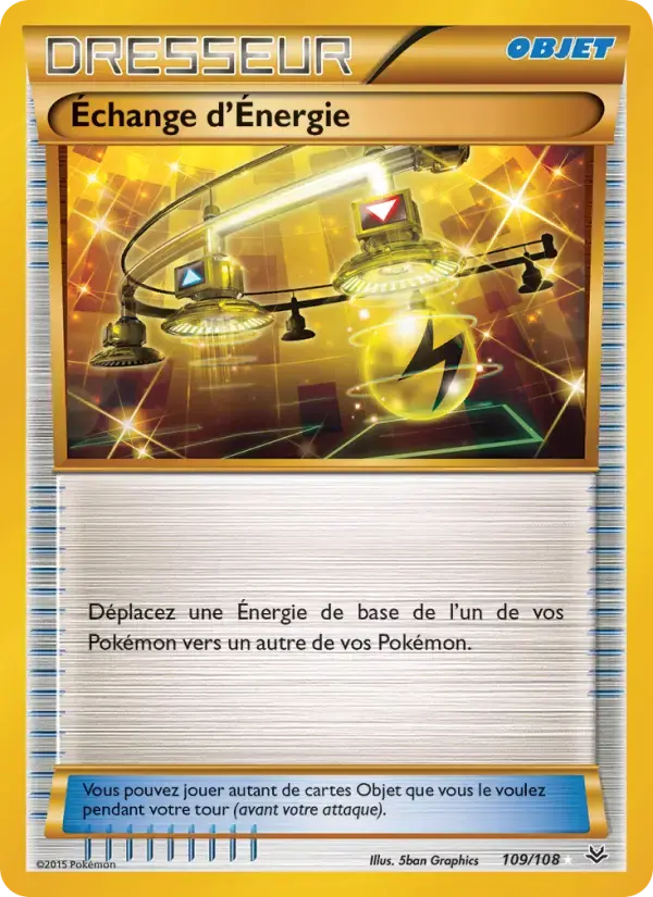 Carte Pokémon Échange d'Énergie #109 — Ciel Rugissant
