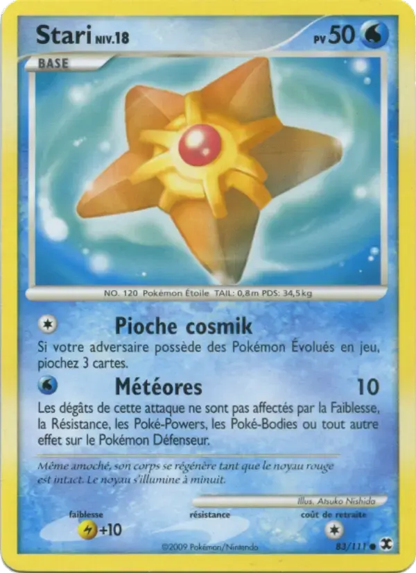 Carte Pokémon Stari Niv. 18 #83 — Rivaux Émergeants