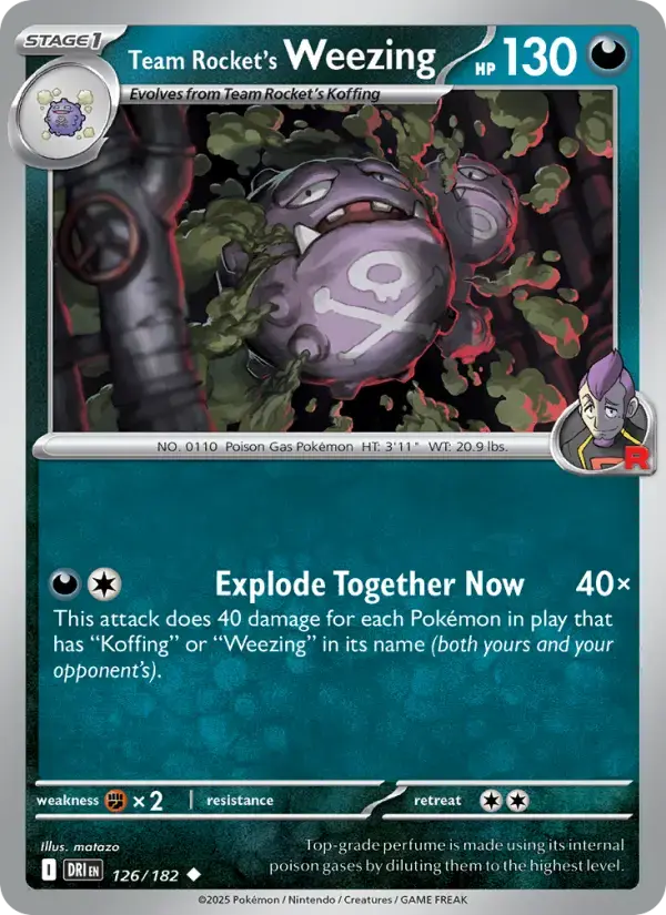Team Rocket's Weezing #126 — Destined Rivals