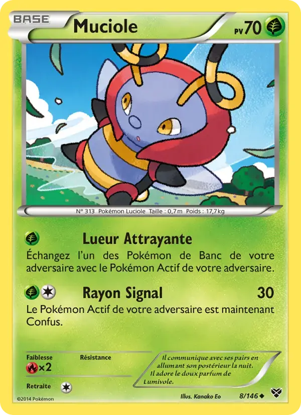 Carte Pokémon Muciole #8 — XY