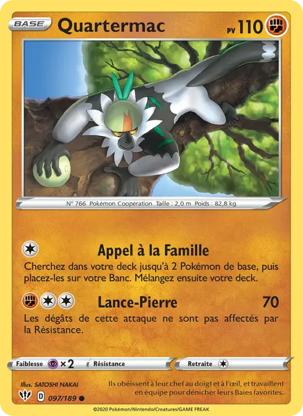 Carte Pokémon Quartermac #97 — Ténèbres Embrasées