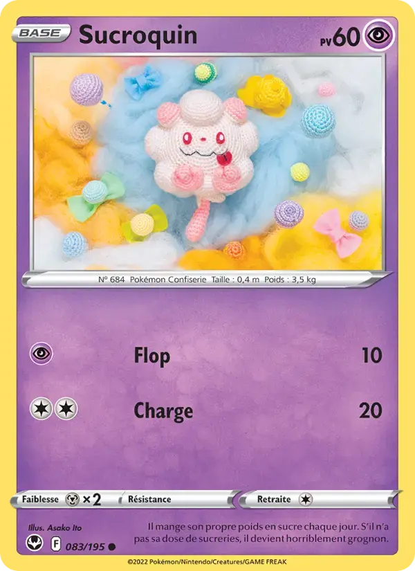 Carte Pokémon Sucroquin #083 — Tempête Argentée