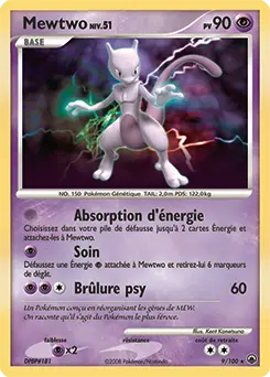 Carte Pokémon Mewtwo #9 — Aube Majestueuse