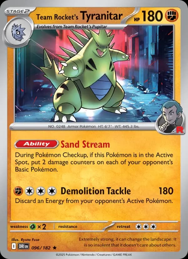 Team Rocket's Tyranitar #096 — Destined Rivals