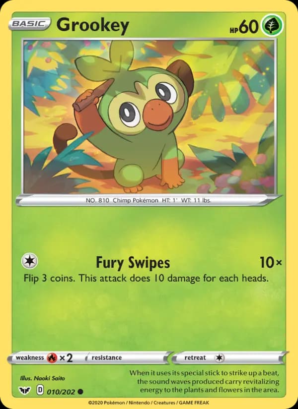 Grookey #10 — Sword & Shield