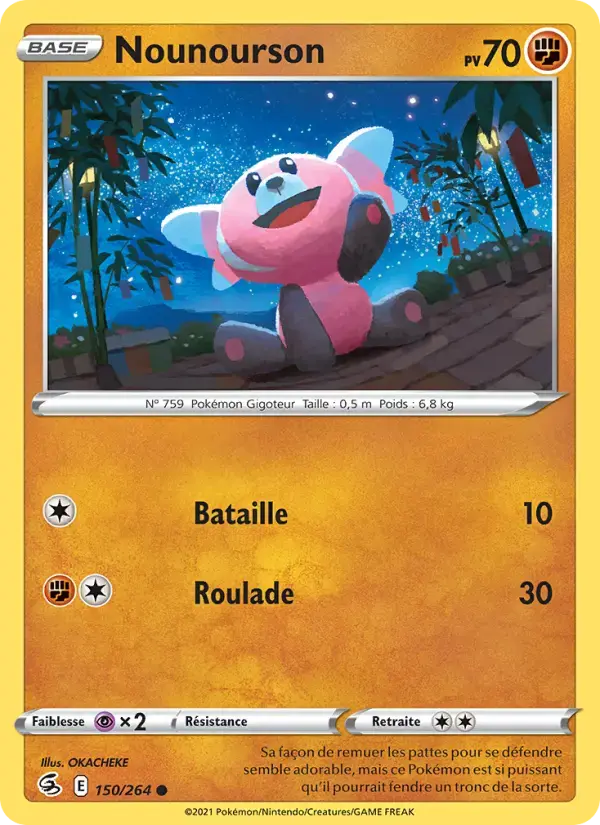 Carte Pokémon Nounourson #150 — Poing de Fusion
