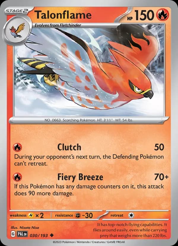 Talonflame #030 — Paldea Evolved