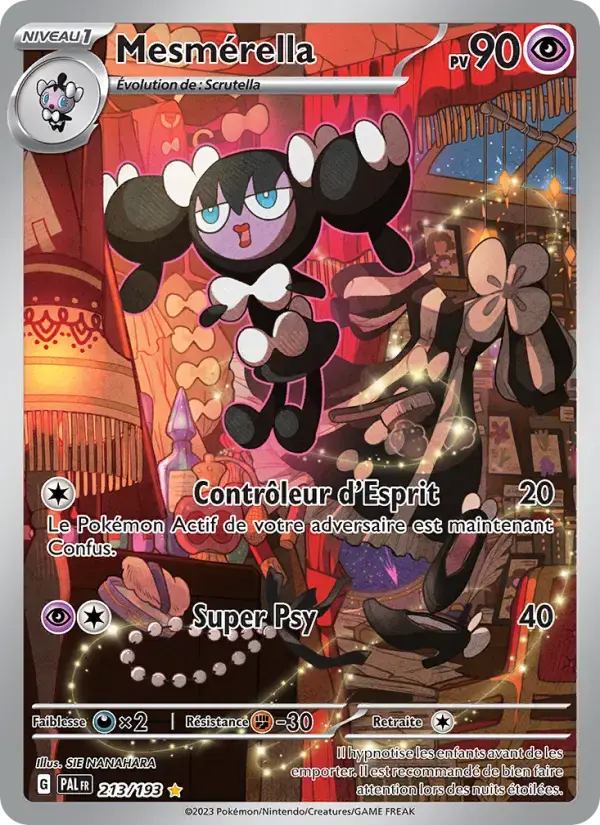Carte Pokémon Mesmérella #213 — Évolutions à Paldea