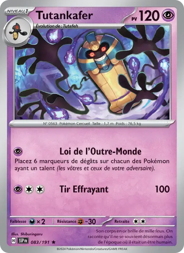 Carte Pokémon Tutankafer #083 — Étincelles Déferlantes