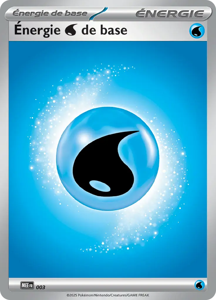 Carte Pokémon Énergie Eau #003 — Énergies Méga-Évolution
